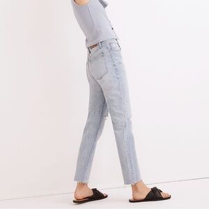 Madewell The Distressed High Rise Slim Boyjean